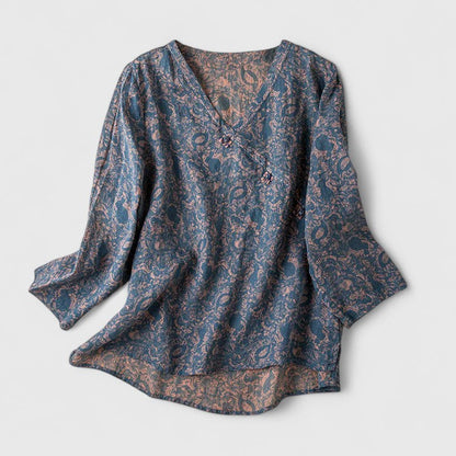 Delaney | Women’s Floral Long Sleeve Blouse