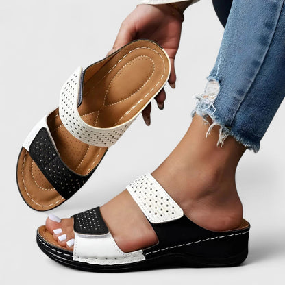 Aire | Women’s Orthopedic Double Strap Wedge Sandals