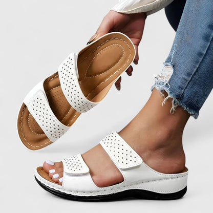 Aire | Women’s Orthopedic Double Strap Wedge Sandals