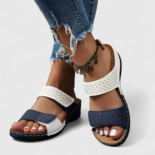 Aire | Women’s Orthopedic Double Strap Wedge Sandals