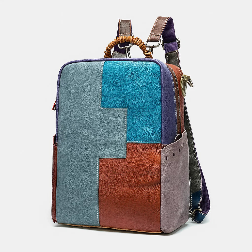 Orélya | Sac à Dos Géométrique Multicolore