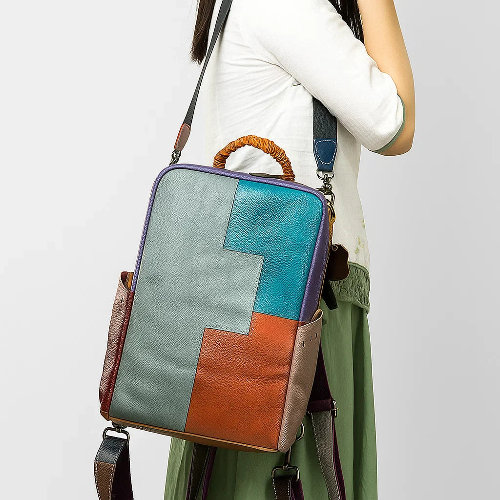 Orélya | Sac à Dos Géométrique Multicolore