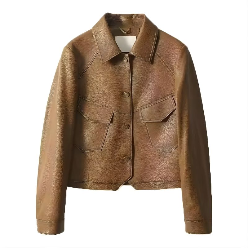 Maya | Women’s Modern Button-Front Short Jacket