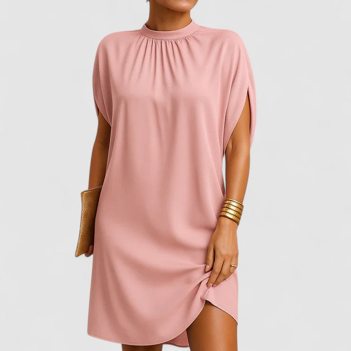 Valencia | Women’s Elegant Gathered Neck Shift Dress