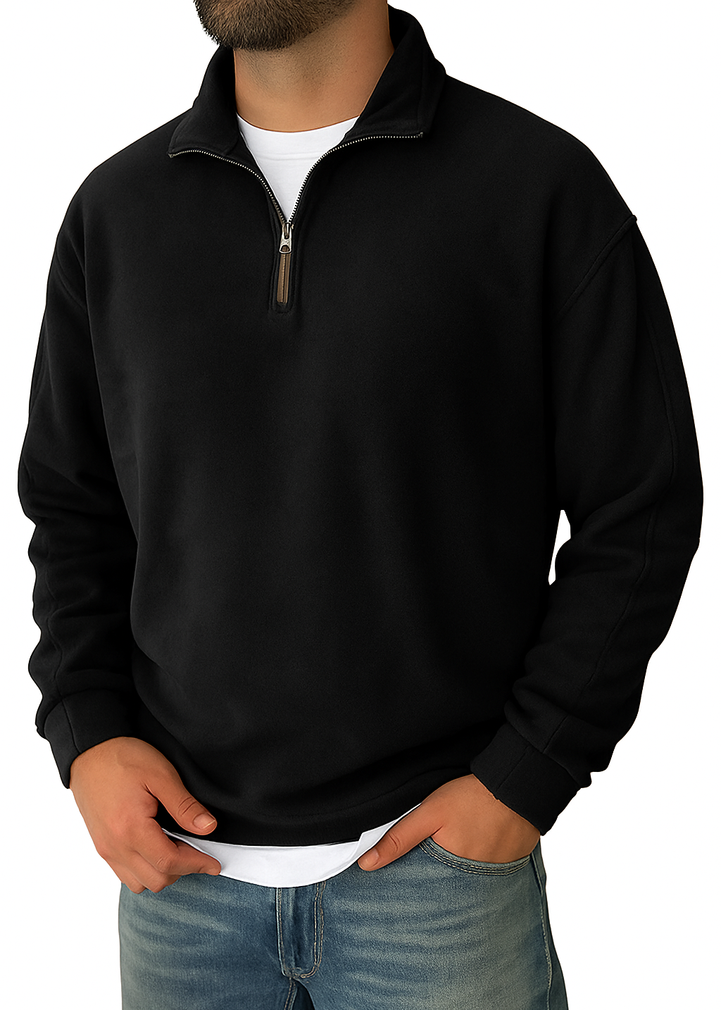 Levi | Men’s Retro Fleece Half-Zip Pullover Sweater