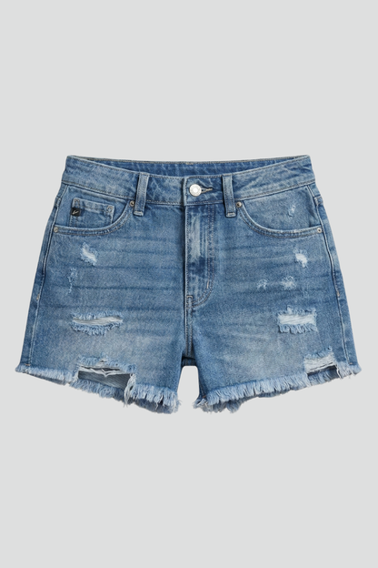 Jane | Women’s Frayed Hem Denim Shorts