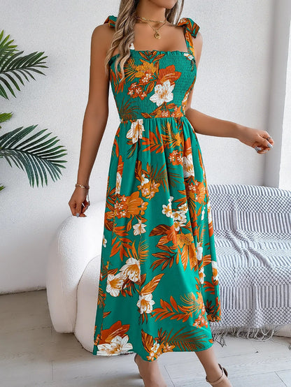 Brianna | Women’s Floral Spring  Dress with Flowy Fit