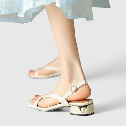 Celeste | Women’s Mesh Pointed Toe Slingback Kitten Heels