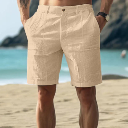 Oliver | Men’s Casual Linen Shorts with Lightweight Breathable Summer Fit