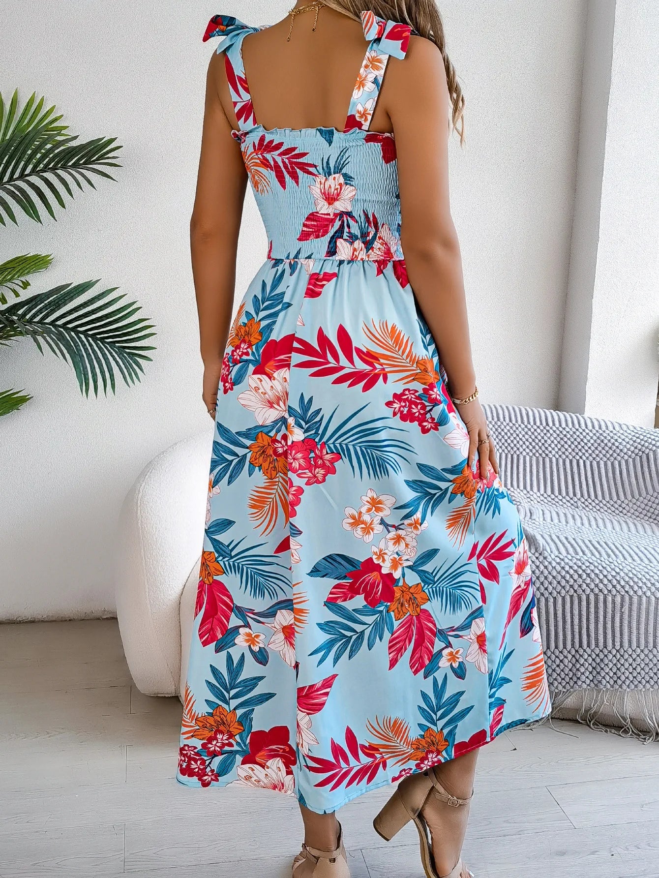 Brianna | Women’s Floral Spring  Dress with Flowy Fit