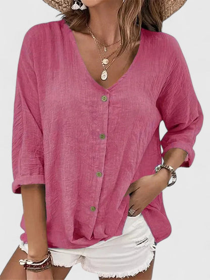 Mirren | Women’s Sophisticated Button Front Blouse