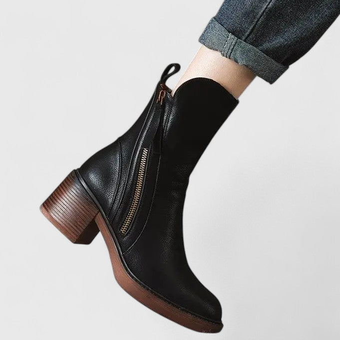 Briony | Women’s Elegant Leather Ankle Boots