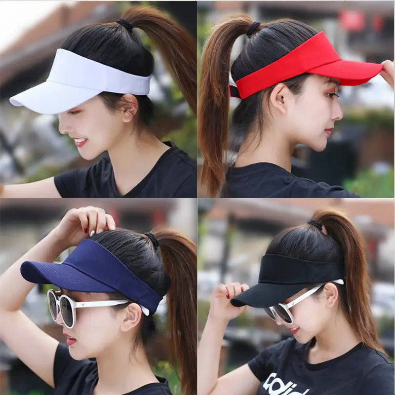 Rosaia | Women’s Adjustable Cotton Sun Visor Cap