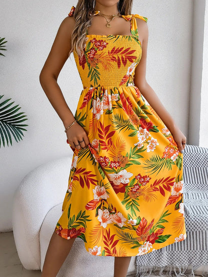 Brianna | Women’s Floral Spring  Dress with Flowy Fit
