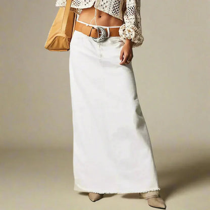 Marianne | Women’s High-Waist Straight-Fit Denim Skirt