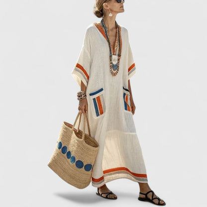 April | Women’s Elegant Bohemian Maxi Dress