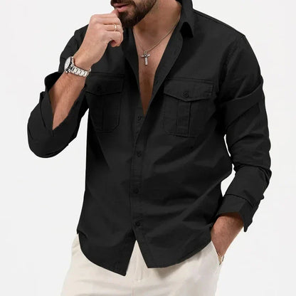 Graham | Men’s Summer Button-Up Shirt with Utility Pockets
