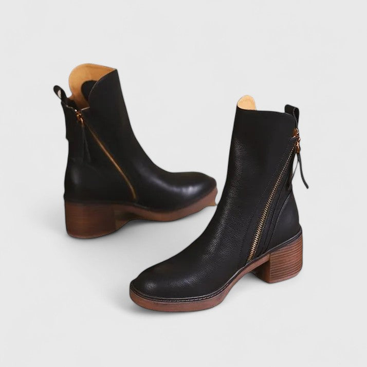 Briony | Women’s Elegant Leather Ankle Boots