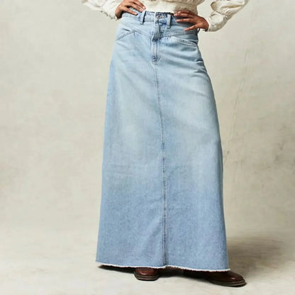 Marianne | Women’s High-Waist Straight-Fit Denim Skirt