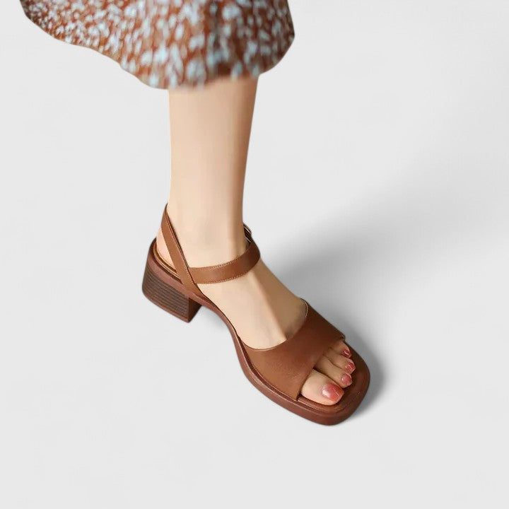 Elodie | Women’s Elegant Ankle Strap Block Heel Sandals
