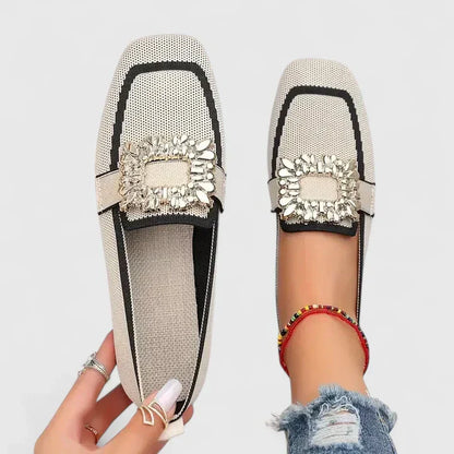Liorabelle | Women’s Spring Embellished Slip On Loafers