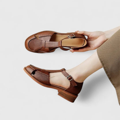 Daphne | Women’s Buckle Strap Closed Toe Sandals