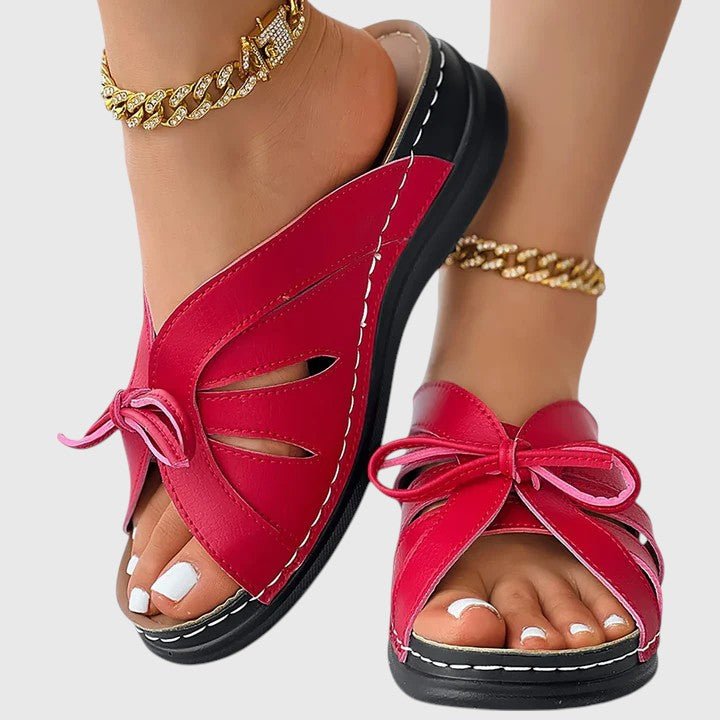 Teagan | Women’s Comfortable Bow Detail Sandals