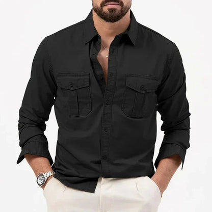 Graham | Men’s Summer Button-Up Shirt with Utility Pockets