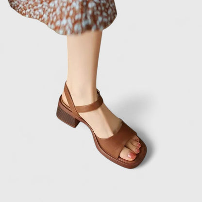 Elodie | Women’s Elegant Ankle Strap Block Heel Sandals