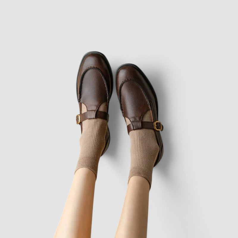 Corvella | Women’s Square Toe Mary Jane Flats