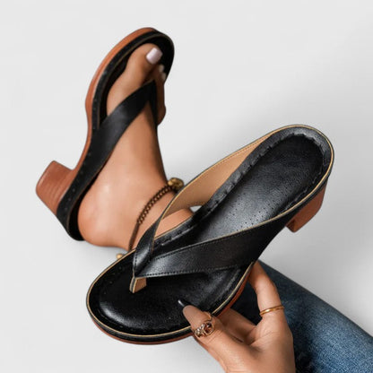 Allen | Women’s Orthopedic Toe Ring Block Heel Sandals