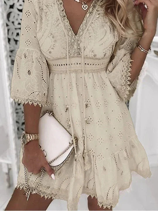 Clarissa | Women’s Spring Embroidered Midi Dress