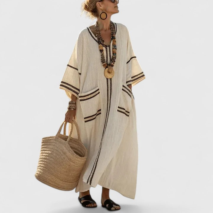 April | Women’s Elegant Bohemian Maxi Dress