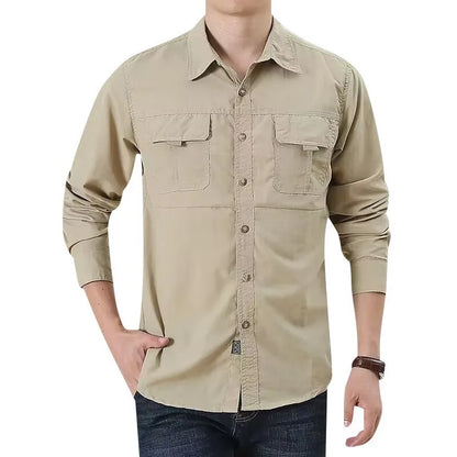 Graham | Men’s Summer Button-Up Shirt with Utility Pockets
