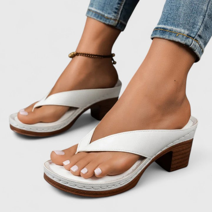 Allen | Women’s Orthopedic Toe Ring Block Heel Sandals