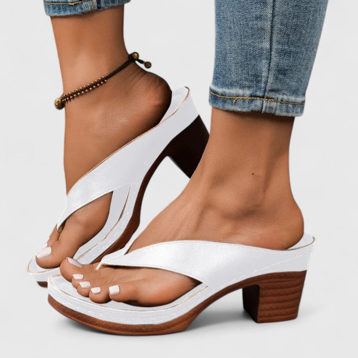 Allen | Women’s Orthopedic Toe Ring Block Heel Sandals