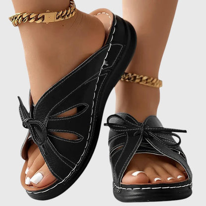 Teagan | Women’s Comfortable Bow Detail Sandals