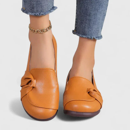Cadence | Women’s Elegant Bow Detail Slip On Flats