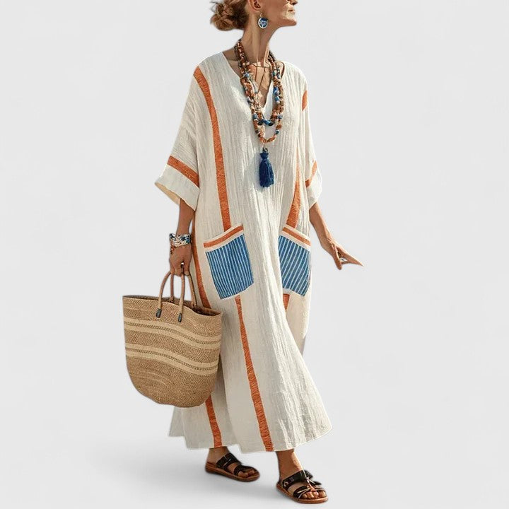 April | Women’s Elegant Bohemian Maxi Dress