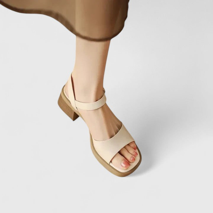 Elodie | Women’s Elegant Ankle Strap Block Heel Sandals