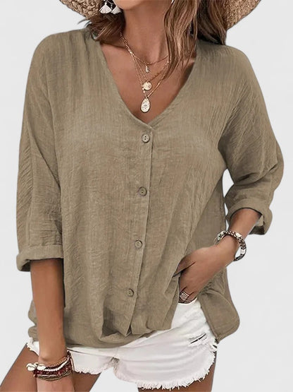 Mirren | Women’s Sophisticated Button Front Blouse
