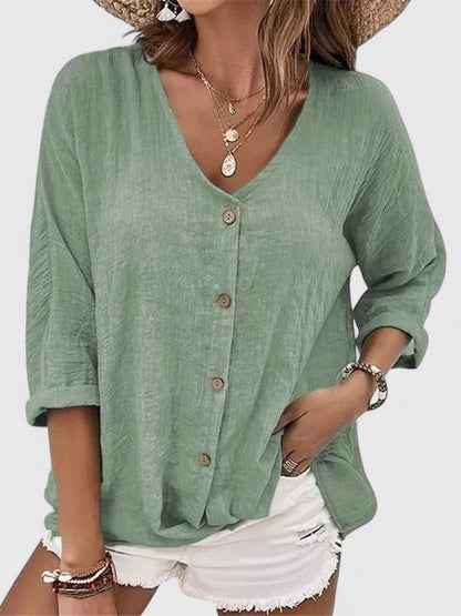 Mirren | Women’s Sophisticated Button Front Blouse