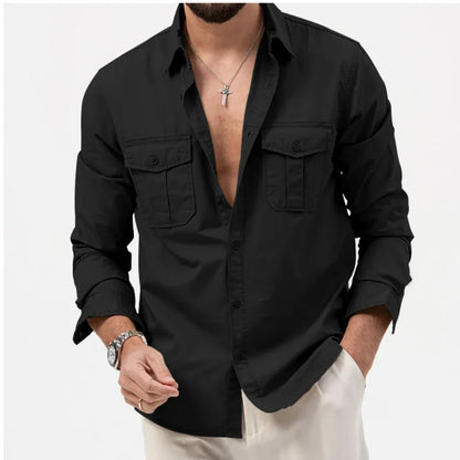Graham | Men’s Summer Button-Up Shirt with Utility Pockets