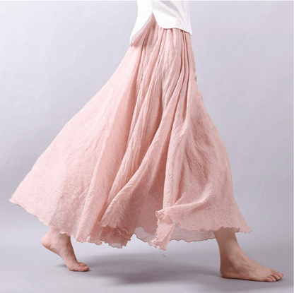 Kenna | Women’s Linen Maxi Skirt with Airy Natural Flow