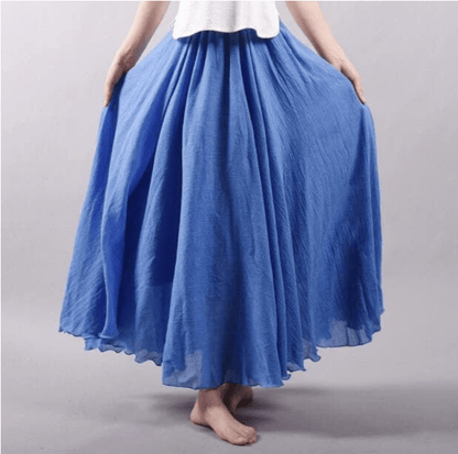 Kenna | Women’s Linen Maxi Skirt with Airy Natural Flow
