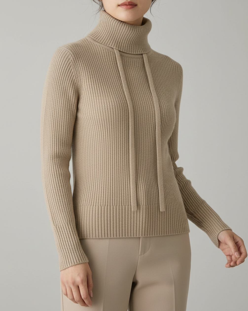 Lana | Women’s Warm Knitted Turtleneck Pullover