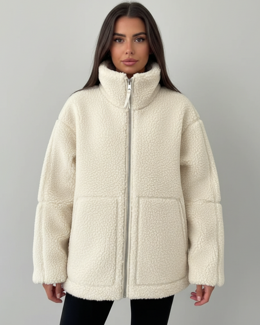 Cindy | Women’s Oversized Teddy Fleece Winter Jacket
