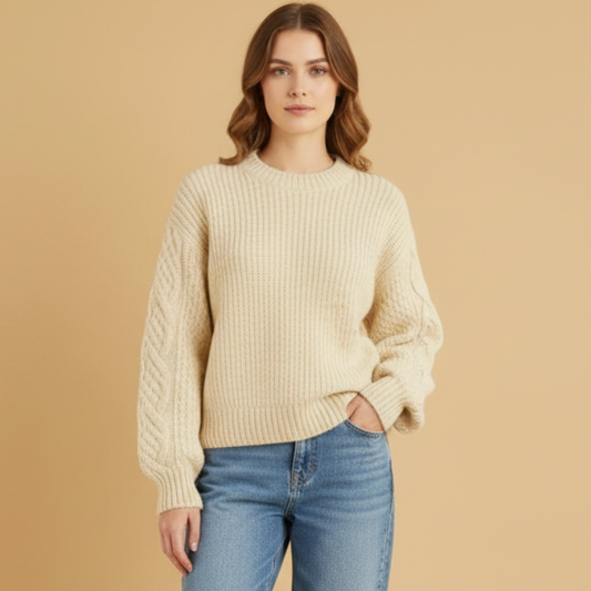 Tessia | Women’s Knitted Jumper with Unique Detailed Design