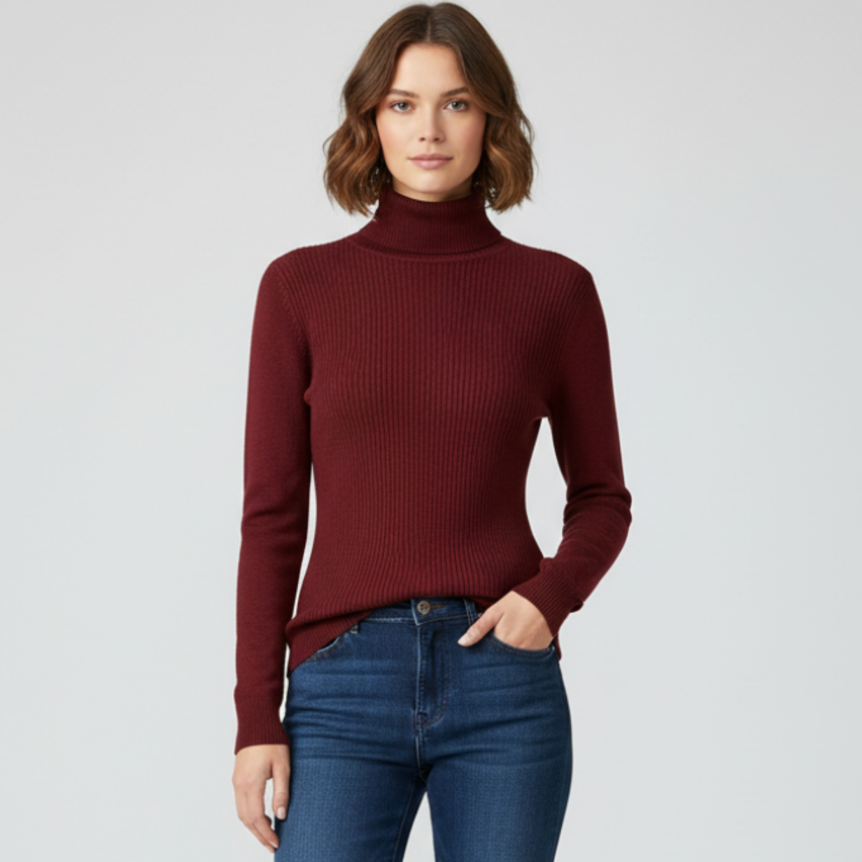 Tahlia | Women’s Knitted Turtle Neck Sweater
