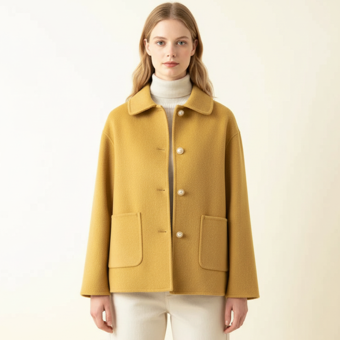 Irene | Women’s Collared Winter Button-Front Jacket